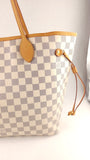 Louis Vuitton Damier Azur Neverfull MM Tote Bag - 3742