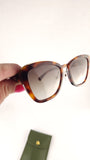 Longchamp Brown Tortoise Cat Eye Sunglasses - G0809