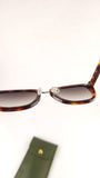 Longchamp Brown Tortoise Cat Eye Sunglasses - G0809