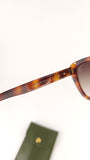 Longchamp Brown Tortoise Cat Eye Sunglasses - G0809