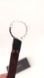 Bvlgari Brown Patent/Palladium Ring Key Holder - G0815