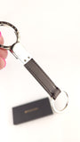 Bvlgari Brown Patent/Palladium Ring Key Holder - G0815