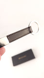 Bvlgari Brown Patent/Palladium Ring Key Holder - G0815