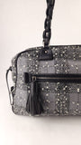 Salvatore Ferragamo Black/Grey Tweed Shoulder Bag - G0818