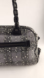 Salvatore Ferragamo Black/Grey Tweed Shoulder Bag - G0818