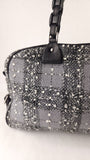 Salvatore Ferragamo Black/Grey Tweed Shoulder Bag - G0818
