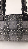 Salvatore Ferragamo Black/Grey Tweed Shoulder Bag - G0818