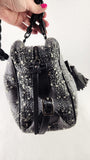 Salvatore Ferragamo Black/Grey Tweed Shoulder Bag - G0818