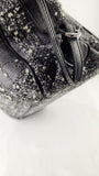 Salvatore Ferragamo Black/Grey Tweed Shoulder Bag - G0818