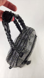 Salvatore Ferragamo Black/Grey Tweed Shoulder Bag - G0818