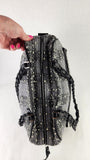 Salvatore Ferragamo Black/Grey Tweed Shoulder Bag - G0818