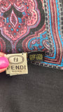 Fendi Paisley 100% Wool Scarf - G0847