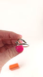 Hermes Jumbo Silver Tone Scarf Ring - G0850