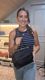 Prada Black Satin Hand Bag - 3737
