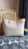 Louis Vuitton Damier Azur Neverfull MM Tote Bag - 3742