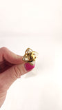 Chanel Gold & Pearl Like Stone Clip-on Earrings - G0965
