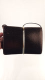 Nina Ricci Brown Textured Patent Leather Shoulder Bag - G0955