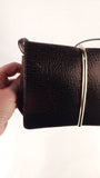 Nina Ricci Brown Textured Patent Leather Shoulder Bag - G0955