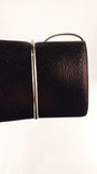 Nina Ricci Brown Textured Patent Leather Shoulder Bag - G0955