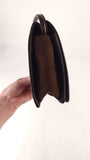 Nina Ricci Brown Textured Patent Leather Shoulder Bag - G0955