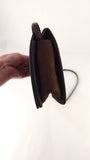 Nina Ricci Brown Textured Patent Leather Shoulder Bag - G0955