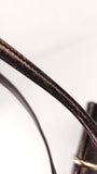 Nina Ricci Brown Textured Patent Leather Shoulder Bag - G0955