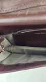 Nina Ricci Brown Textured Patent Leather Shoulder Bag - G0955
