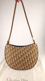 Christian Dior Brown Canvas Trotter Shoulder Bag - 3754