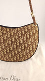 Christian Dior Brown Canvas Trotter Shoulder Bag - 3754