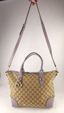 Gucci Beige GG Canvas 2way Handbag - 3755