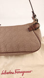 Salvatore Ferragamo Brown Gancini Shoulder Bag - 3756