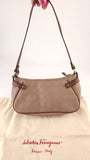 Salvatore Ferragamo Brown Gancini Shoulder Bag - 3756