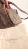 Salvatore Ferragamo Brown Gancini Shoulder Bag - 3756