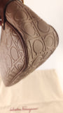 Salvatore Ferragamo Brown Gancini Shoulder Bag - 3756