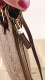 Salvatore Ferragamo Brown Gancini Shoulder Bag - 3756