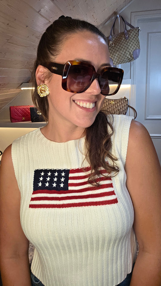 Longchamp Brown Tortoise Pattern Oversized Sunglasses - G0774