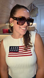 Longchamp Brown Tortoise Pattern Oversized Sunglasses - G0774
