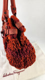 Salvatore Ferragamo Orange/Red Knit Hand Bag - 3769