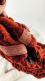 Salvatore Ferragamo Orange/Red Knit Hand Bag - 3769