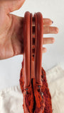 Salvatore Ferragamo Orange/Red Knit Hand Bag - 3769