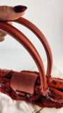 Salvatore Ferragamo Orange/Red Knit Hand Bag - 3769