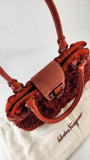 Salvatore Ferragamo Orange/Red Knit Hand Bag - 3769
