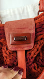 Salvatore Ferragamo Orange/Red Knit Hand Bag - 3769