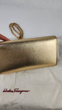 Salvatore Ferragamo Gold Gancini Wallet on Chain - 3770
