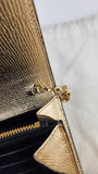 Salvatore Ferragamo Gold Gancini Wallet on Chain - 3770