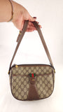 Gucci GG Beige PVC Canvas Sherry Line Crossbody Bag - 3778