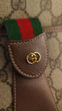 Gucci GG Beige PVC Canvas Sherry Line Crossbody Bag - 3778