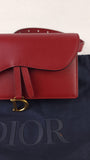 Christian Dior Saddle Red Leather Belt Bag - R0028