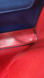 Prada Blue Saffiano Leather Double Tote Bag - R0014