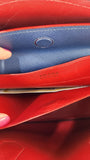 Prada Blue Saffiano Leather Double Tote Bag - R0014